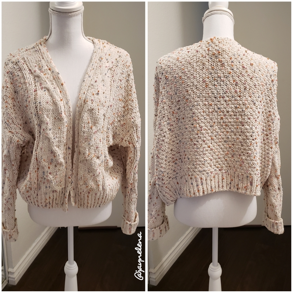 Jessica Simpson - Chunky Colorful Dot Knit Sweater